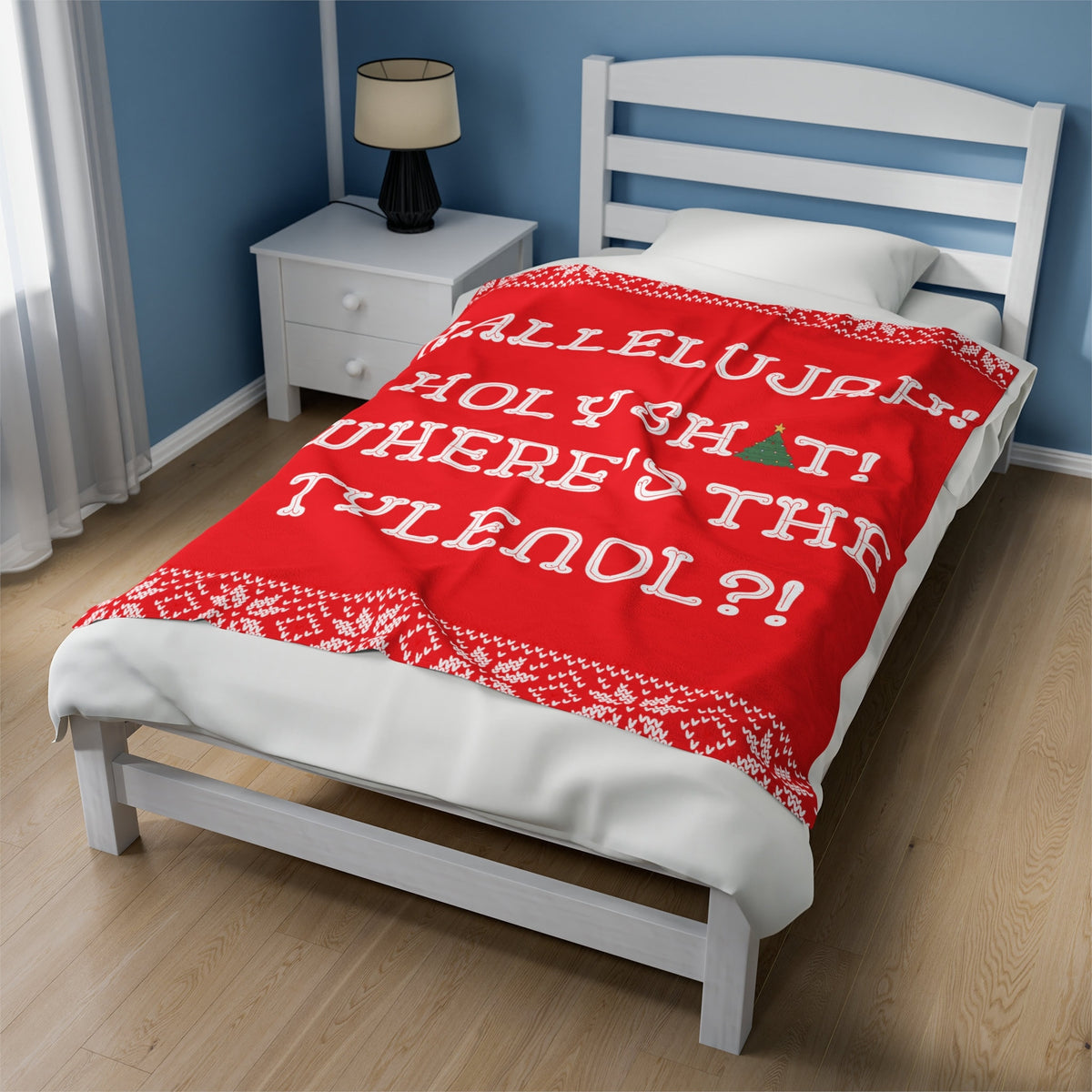 Christmas Vacation Velveteen Plush Blanket: Funny Clark Griswold Quote – alternate view 2