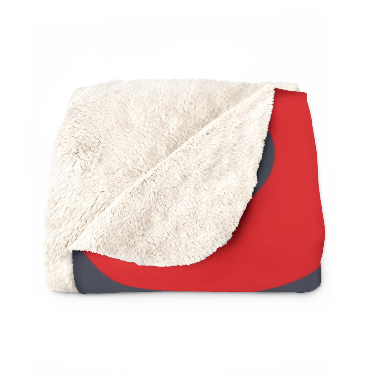 Red & Blue Fishman Donut Sherpa Blanket – alternate view 4