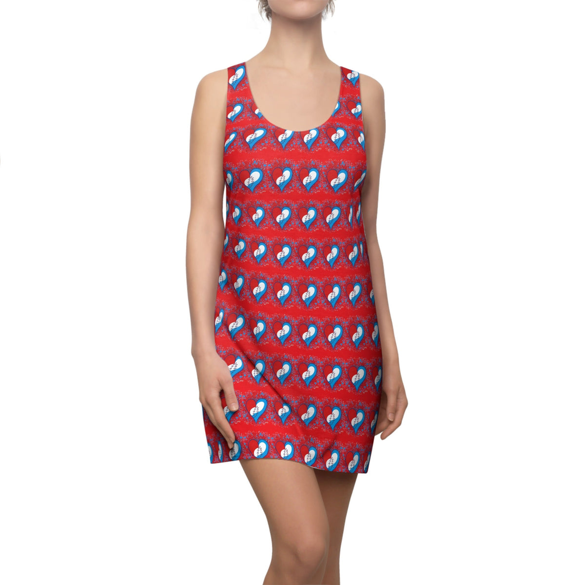 Dead Stealie Heart Racerback Dress | Deadhead Festival Dress | Women’s Concert Outfit – alternate view 2
