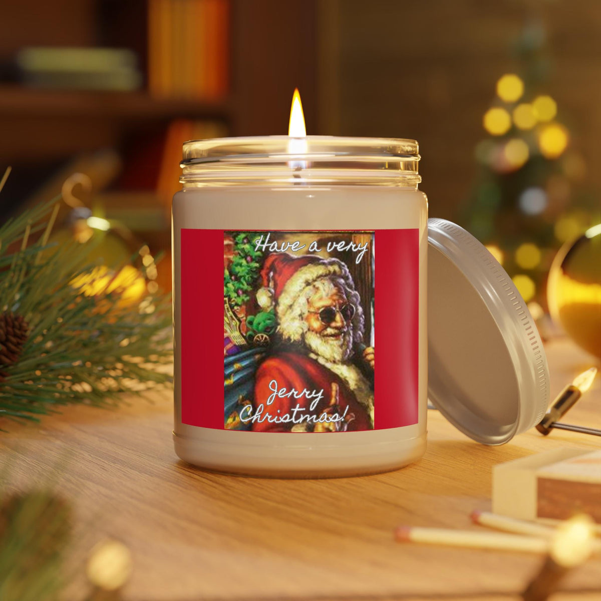 Have a Jerry Christmas Jerry Santa Fresh Balsam Scented Candle, 9oz – alternate view 4