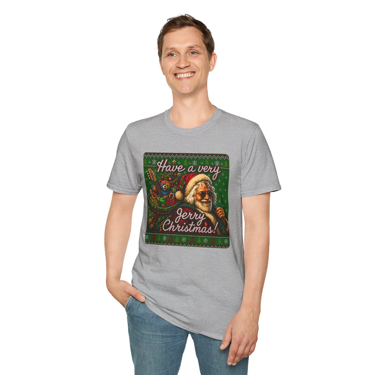 Have a Very Jerry Christmas Shirt. Garcia Santa Christmas T-Shirt. Holiday Jerry Shirt. – alternate view 7