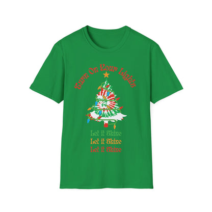 Tie Dye Christmas Tree Shirt: Deadhead Holiday Tee – alternate view 4
