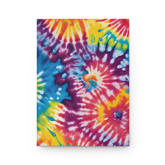 Tie Dye Hardcover Journal, Hippie Notebook, Concert Book