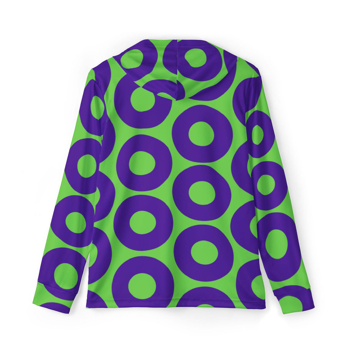 Green & Purple Fishman Donut UPF 50+ Performance Sun Hoodie – alternate view 6