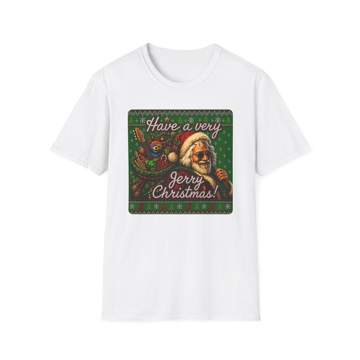 Have a Very Jerry Christmas Shirt. Garcia Santa Christmas T-Shirt. Holiday Jerry Shirt. – alternate view 5