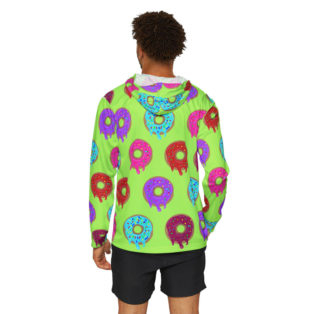 Fishman Donuts Drippy Donuts UPF 50+ Performance Hoodie – alternate view 4