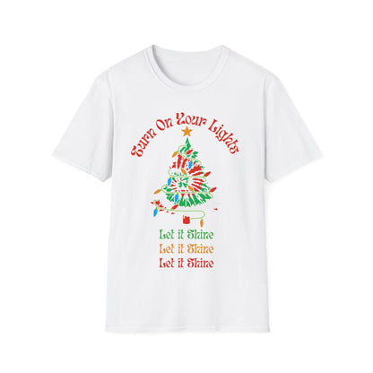 Tie Dye Christmas Tree Shirt: Deadhead Holiday Tee – alternate view 7